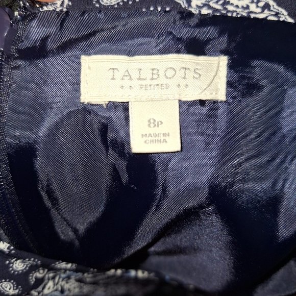 Talbots Boho Paisley Patchwork Sleeveless Maxi Dress Size 8P - Picture 5 of 5